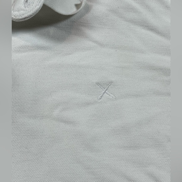 Cuts Clothing Large Curve Hem Slim Fit Classic White Performance Polo Shirt EUC - Picture 3 of 9